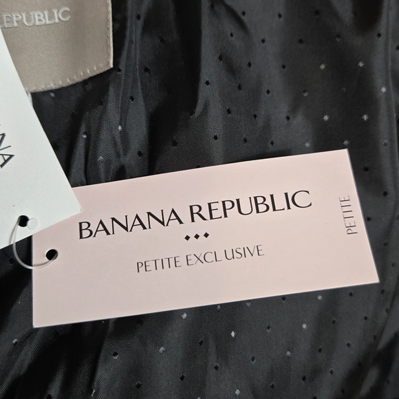 NEW Banana Republic Exclusive Petite Gray Blazer Size 8P - Picture 7 of 9